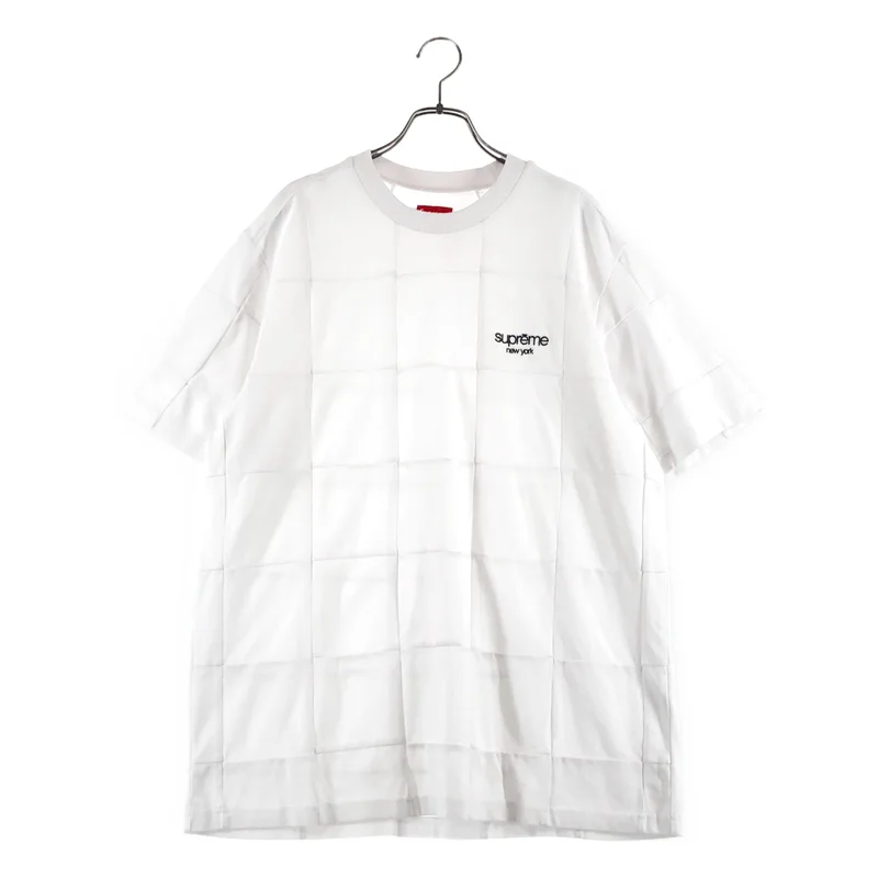 SUPREME / シュプリーム | Patchwork Pique Tee / ロゴ パッチワーク Tシャツ カットソー | M | メンズ