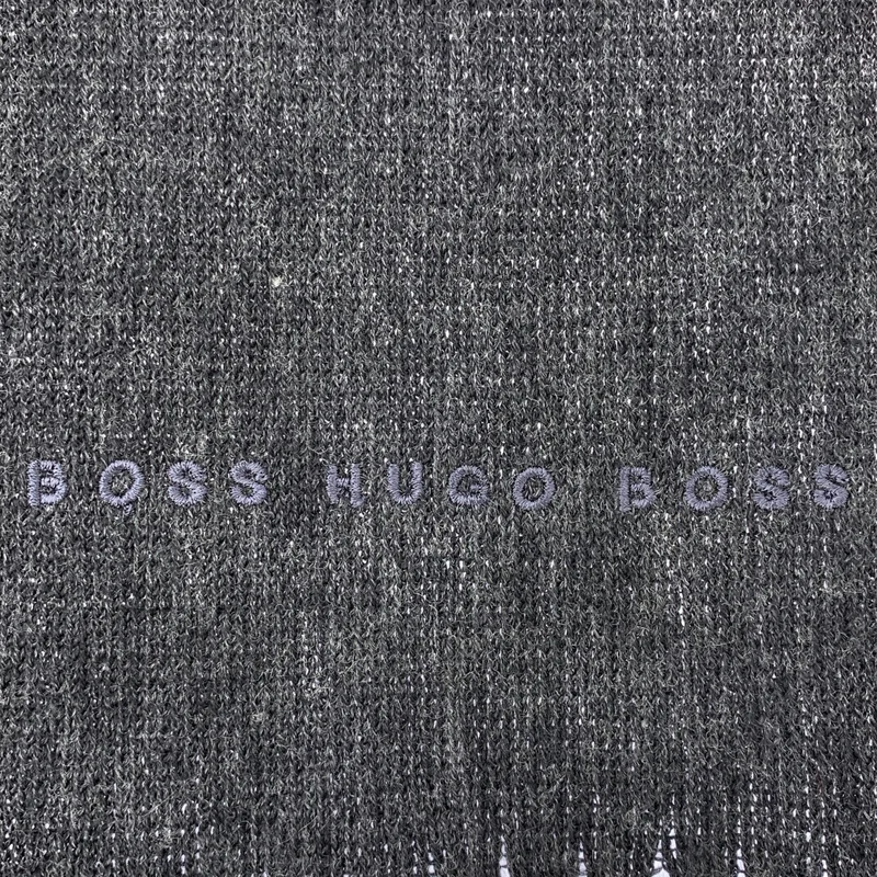 HUGO BOSS / ヒューゴボス | ウール フリンジ ストール マフラー |