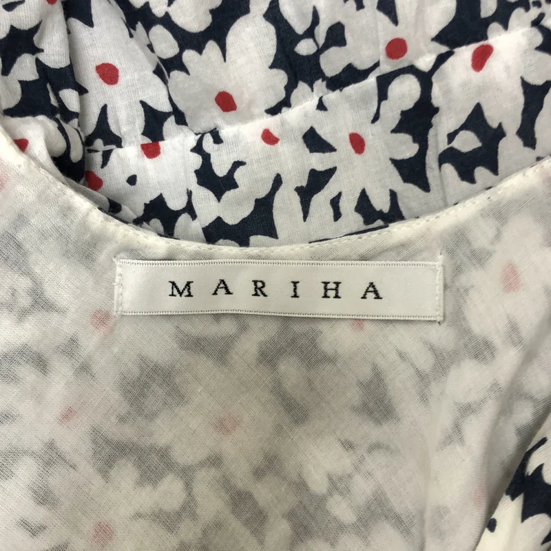 MARIHA / マリハ | コットン フラワー 総柄 ボリューム ドレス ワンピース / 裏地付き |