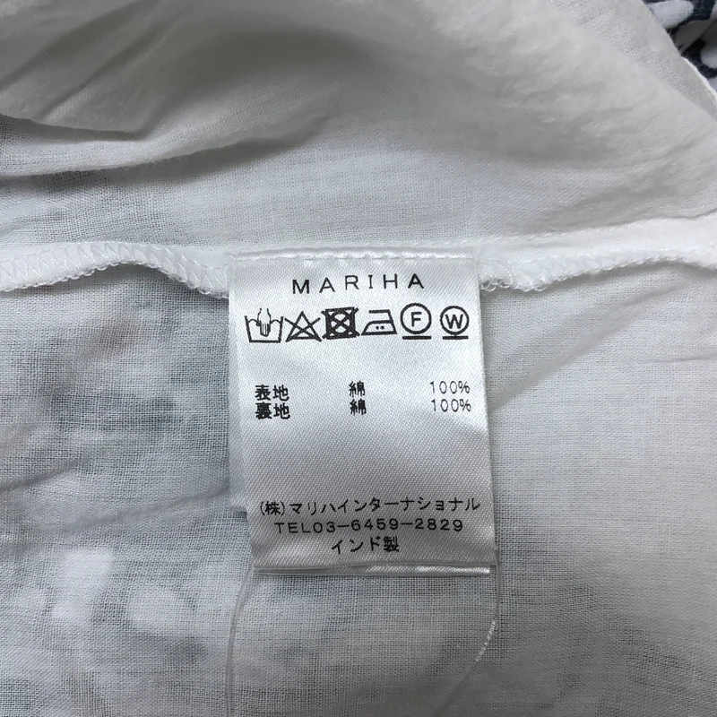 MARIHA / マリハ | コットン フラワー 総柄 ボリューム ドレス ワンピース / 裏地付き |