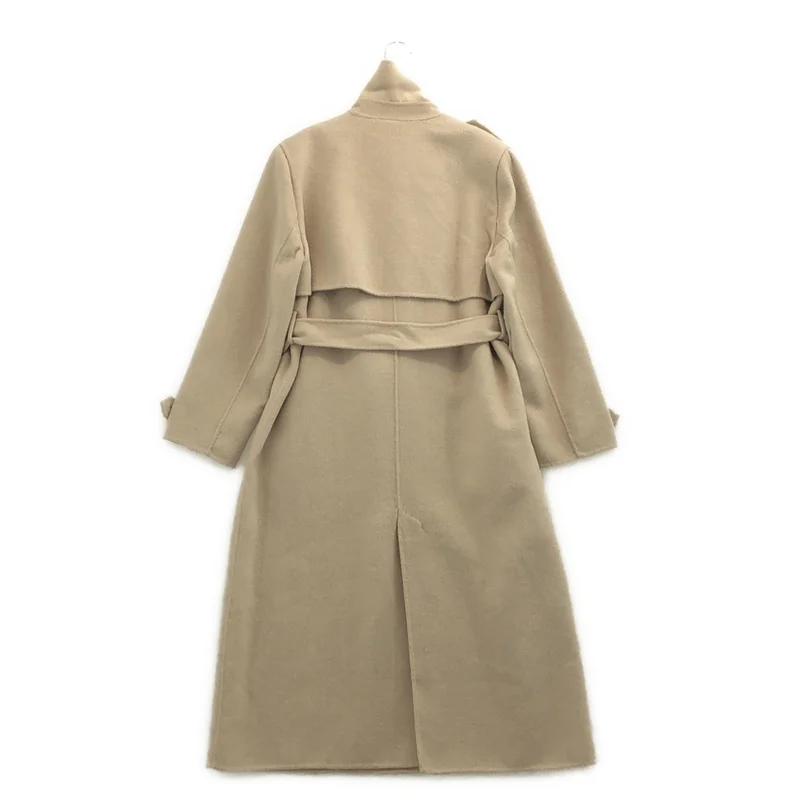Herlipto / ハーリップトゥ | Wool-Blend Rever Trench Coat ウールブレンド トレンチコート | S | レディース