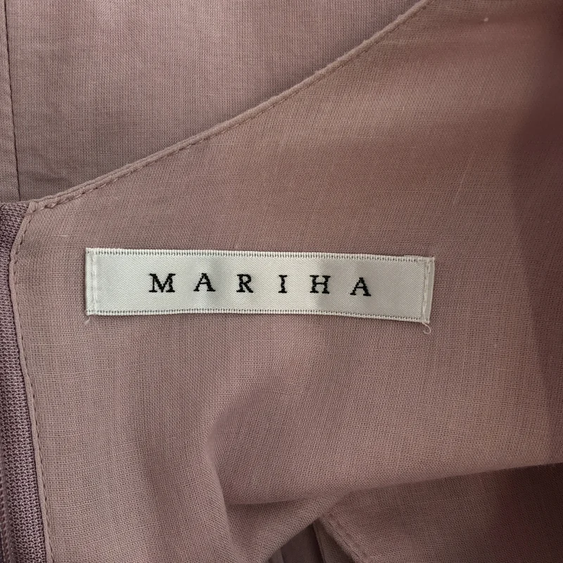 MARIHA / マリハ | コットン ギャザースリーブ ベルテッドワンピース | 36S | レディース
