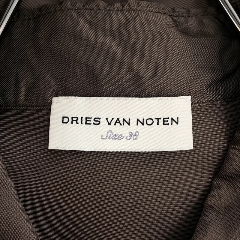 DRIES VAN NOTEN / ドリスヴァンノッテン | レーヨン サテン ロングシャツワンピース | 38 | レディース