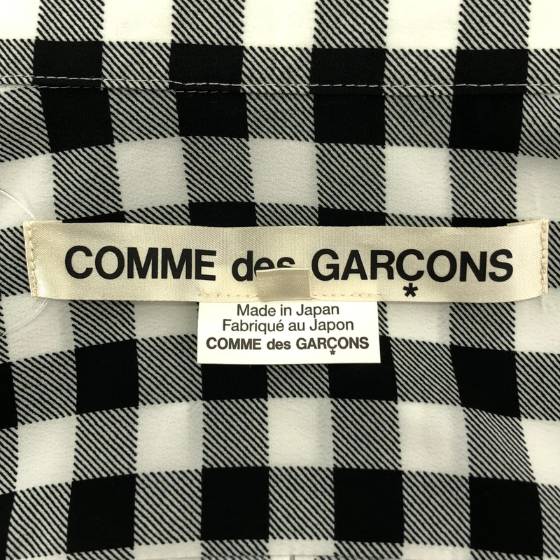 COMME des GARCONS / コムデギャルソン | 2025AW | ポリエステル ギンガムチェック オーバーサイズシャツ | S | レディース
