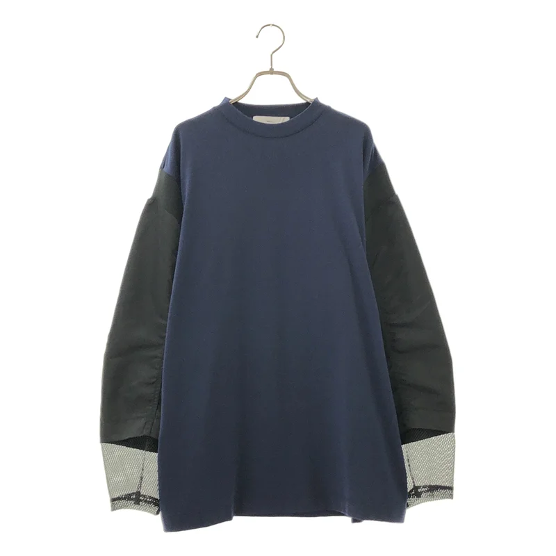 TOGA VIRILIS  / トーガビリリース | コットンジャージー 異素材切替 Tシャツ | 46 | メンズ
