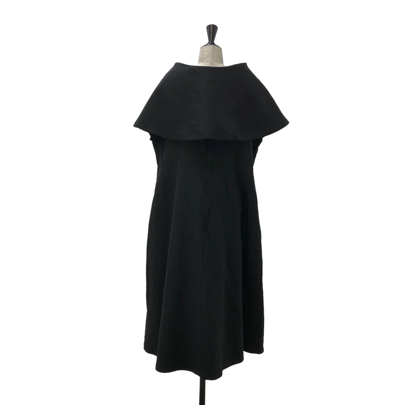 COMME des GARCONS COMME des GARCONS / コムコム | 2019AW | ポリエステル 縮絨  ビッグカラー ノースリーブワンピース | M | レディース