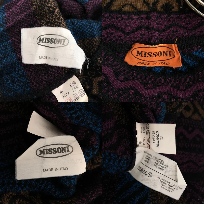 MISSONI / ミッソーニ | 3ピース / ウール混 総柄 ジャガード クルーネックニット / プリーツ スカート / ストール | 42 | レディース