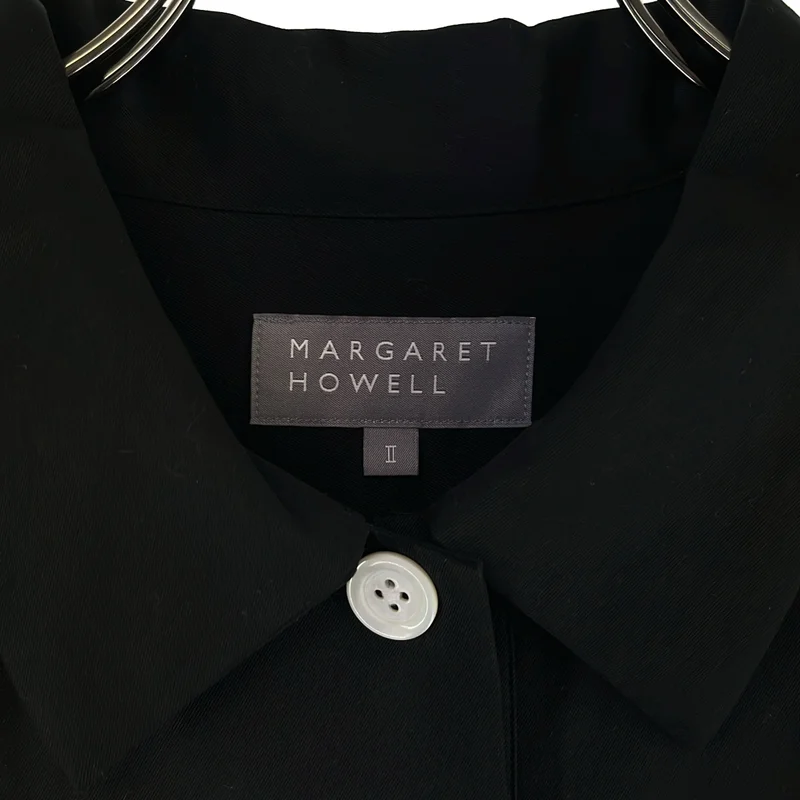 MARGARET HOWELL / マーガレットハウエル | 2023SS | WARM COTTON プルオーバー シャツ ワンピース | 2 | レディース