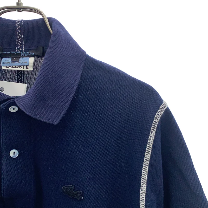 JUNYAWATANABE COMMEdesGARCONS MAN / ジュンヤワタナベマン | 2008SS | × LACOSTE / コットン ステッチデザイン ポロシャツ | M | メンズ