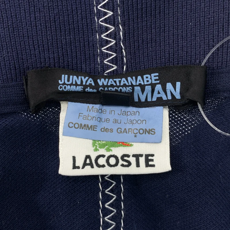 JUNYAWATANABE COMMEdesGARCONS MAN / ジュンヤワタナベマン | 2008SS | × LACOSTE / コットン ステッチデザイン ポロシャツ | M | メンズ