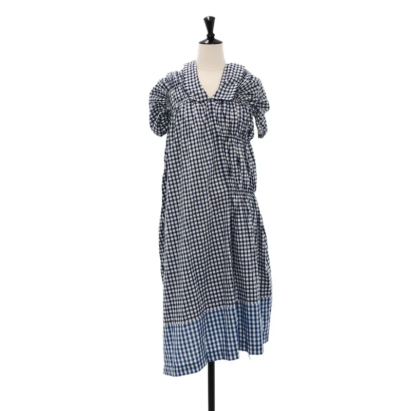 tricot COMME des GARCONS / トリココムデギャルソン | 2013SS | コットン チェック カットオフワンピース | M | レディース