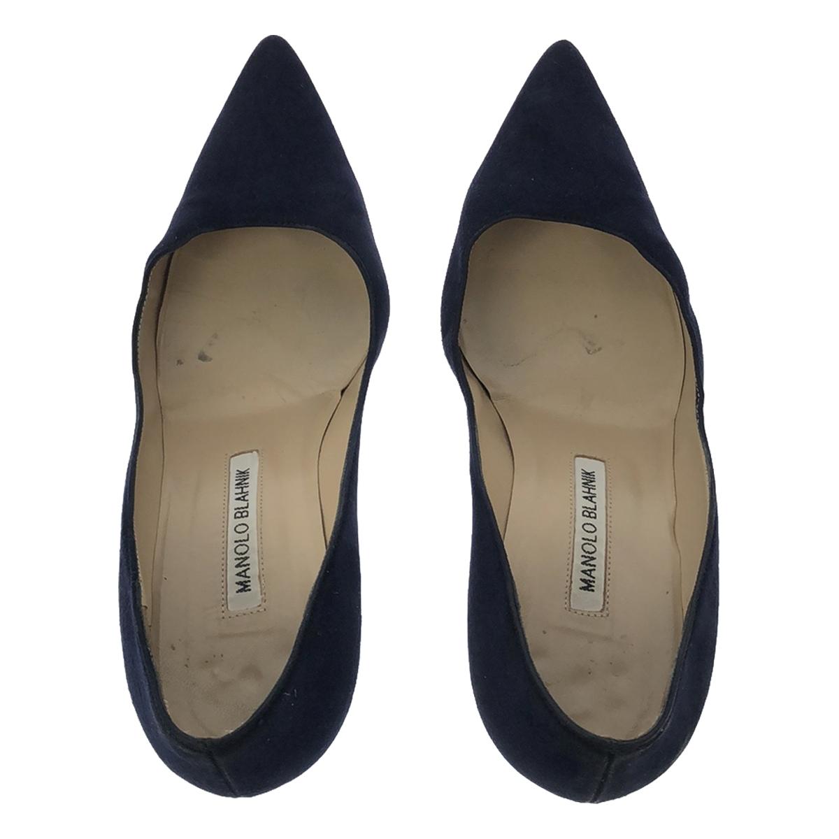 マノロブラニク　スエードパンプス　ピンヒール　ポインテッドトゥ　EU35.5 MANOLO BLAHNIK / マノロブラニク | スエード ポインテッドトゥ ヒール