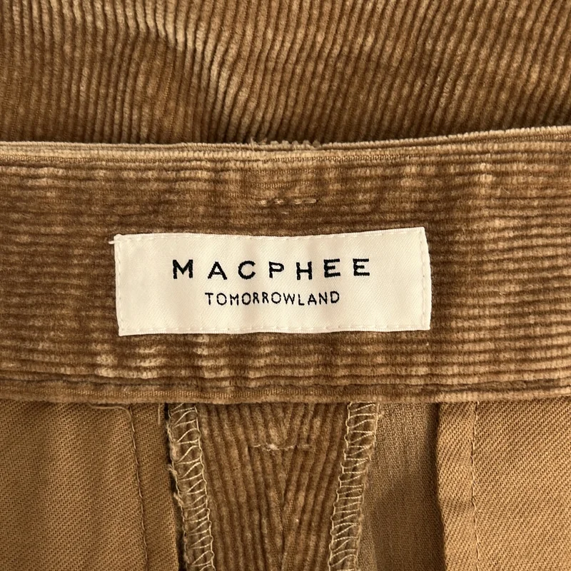 Tomorrowland MACPHEE / トゥモローランドマカフィー | スリット コーデュロイ パンツ | 32 | レディース