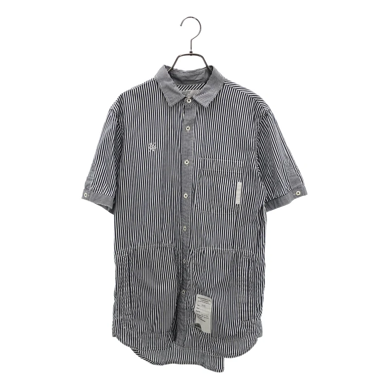 NEIGHBORHOOD / ネイバーフッド | ESTABLISH / C-SHIRTS SS コットン ストライプ シャツ | L | メンズ