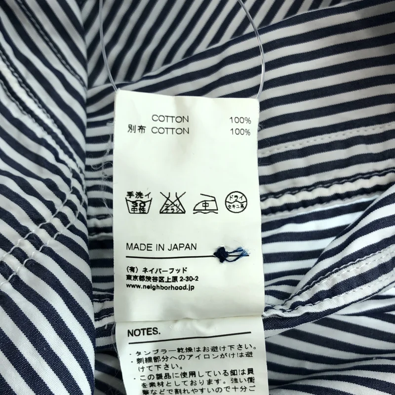 NEIGHBORHOOD / ネイバーフッド | ESTABLISH / C-SHIRTS SS コットン ストライプ シャツ | L | メンズ