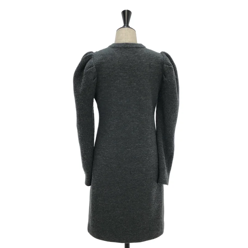 BORDERS at BALCONY / ボーダーズアットバルコニー | 2022AW | AIR TWIST WOOL MINI DRESS / エアツイスト ウールニット ミニワンピース | 38 | レディース