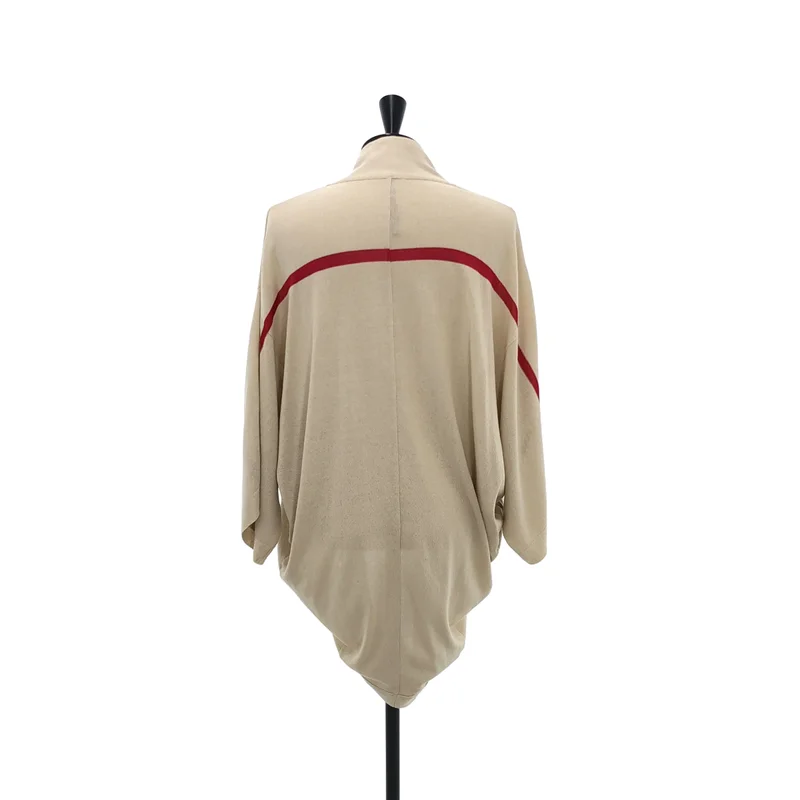 YANTOR / ヤントル | Line Knit cardigan ドレープ カーディガン |