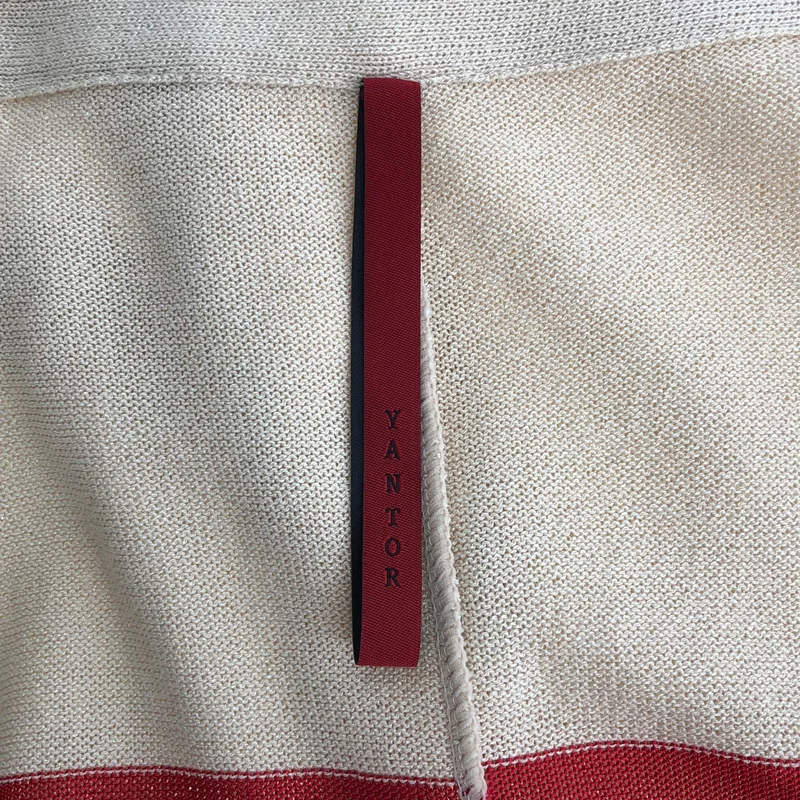 YANTOR / ヤントル | Line Knit cardigan ドレープ カーディガン |