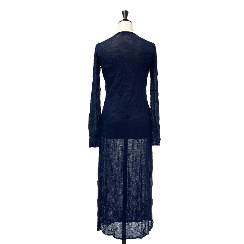 AURALEE / オーラリー | 2025AW | WRINKLED WOOL POLYESTER HIGH GAUGE KNIT DRESS / ニット ドレス ワンピース | 0 | レディース