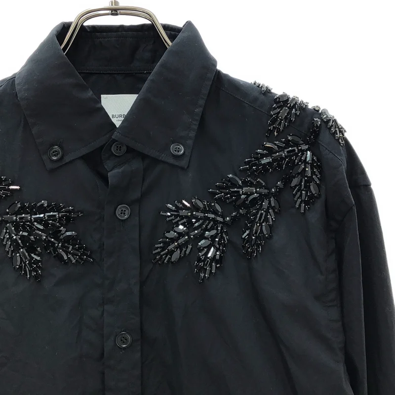 BURBERRY LONDON ENGLAND / バーバリーロンドンイングランド | ビーズ装飾 ボタンダウンシャツ | 39 | メンズ