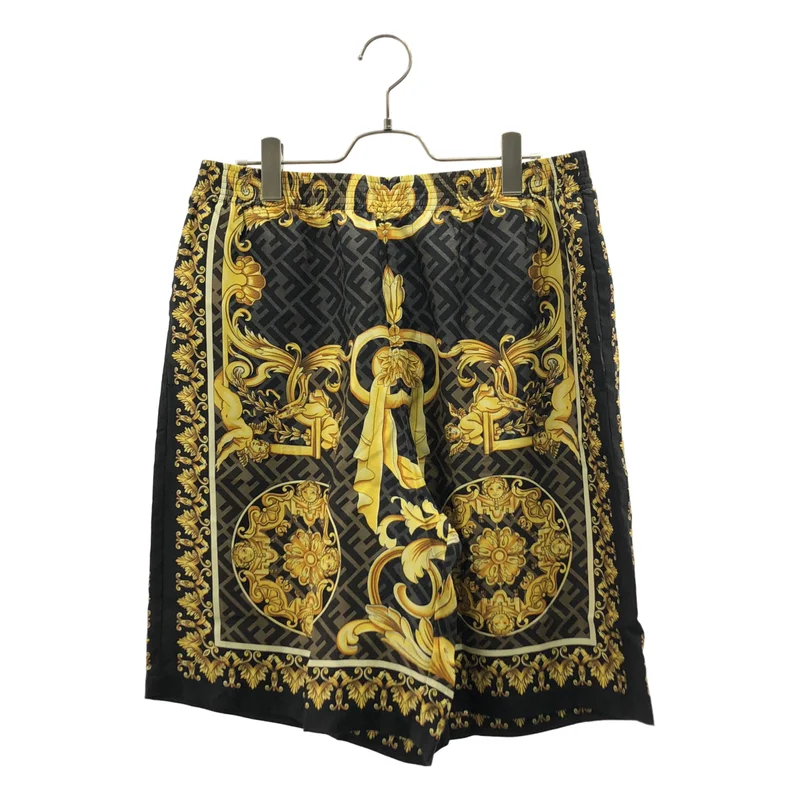 FENDI / フェンディ | ×VERSACE / シルク バロック ズッカ プリント ショートパンツ | 50 | メンズ