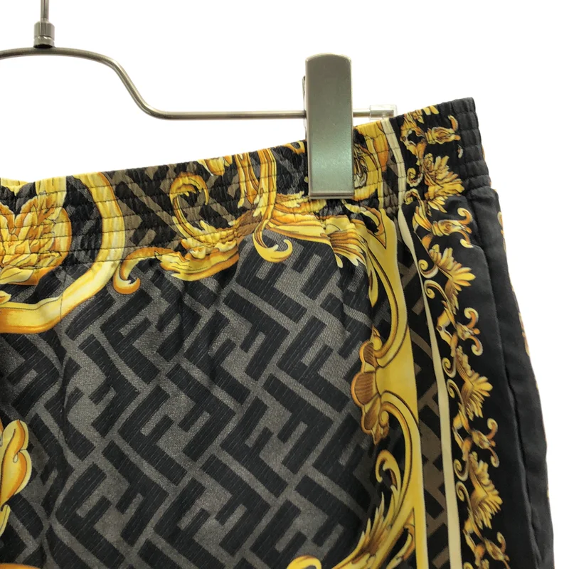 FENDI / フェンディ | ×VERSACE / シルク バロック ズッカ プリント ショートパンツ | 50 | メンズ