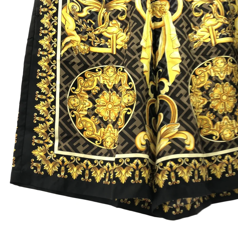 FENDI / フェンディ | ×VERSACE / シルク バロック ズッカ プリント ショートパンツ | 50 | メンズ