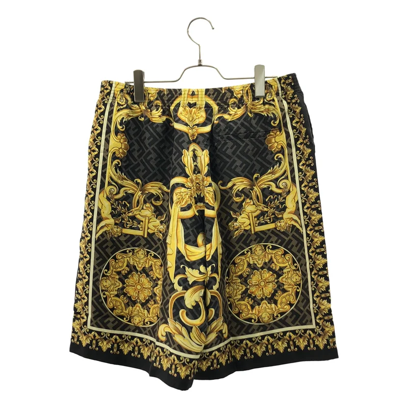 FENDI / フェンディ | ×VERSACE / シルク バロック ズッカ プリント ショートパンツ | 50 | メンズ