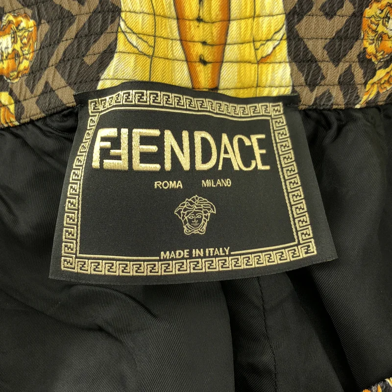 FENDI / フェンディ | ×VERSACE / シルク バロック ズッカ プリント ショートパンツ | 50 | メンズ