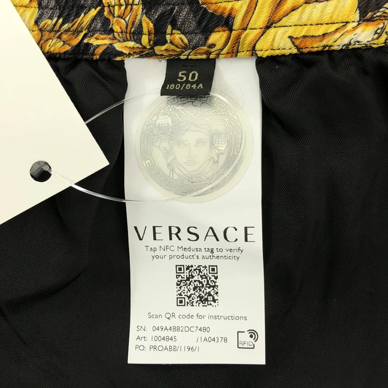 FENDI / フェンディ | ×VERSACE / シルク バロック ズッカ プリント ショートパンツ | 50 | メンズ