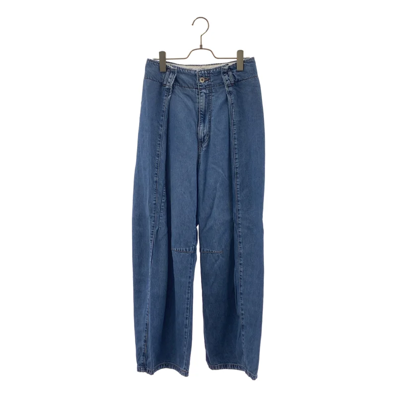NOBLE / ノーブル | 2024AW | スージングデニムフォルムタックパンツ | 38 | レディース