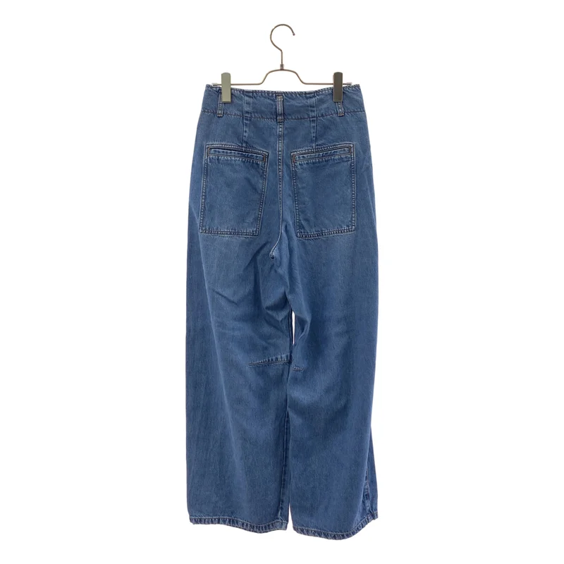 NOBLE / ノーブル | 2024AW | スージングデニムフォルムタックパンツ | 38 | レディース