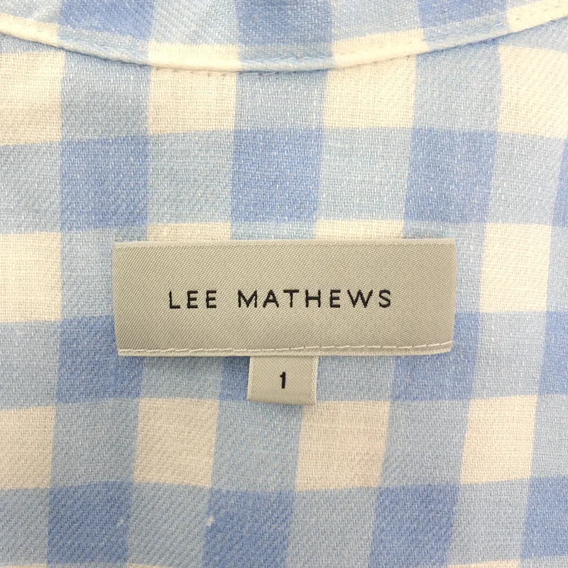 Lee Mathews / リーマシュー | リネン ギンガムチェック シャツワンピース | 1 | レディース