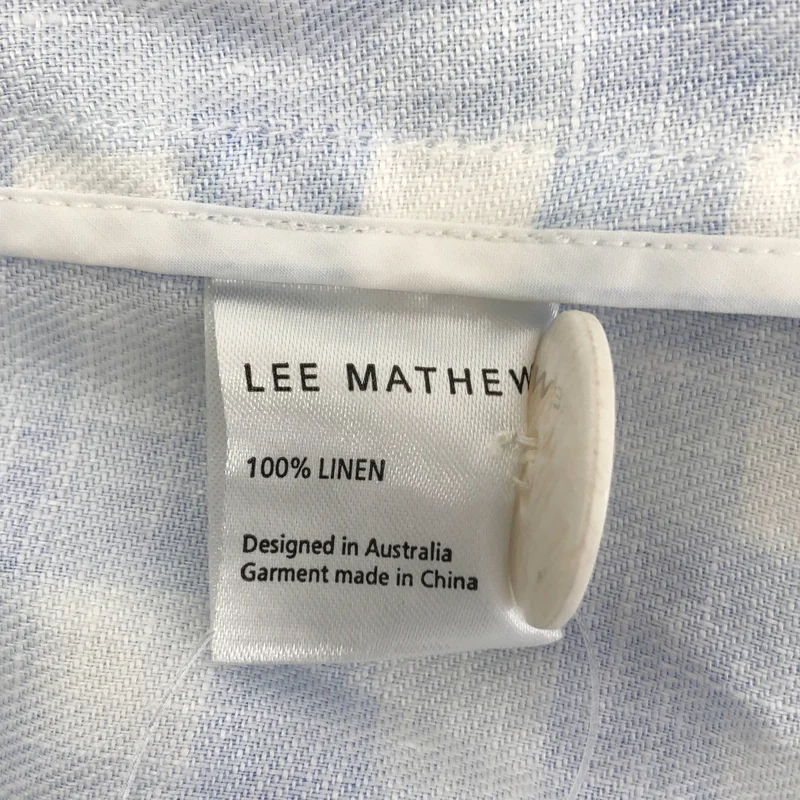 Lee Mathews / リーマシュー | リネン ギンガムチェック シャツワンピース | 1 | レディース