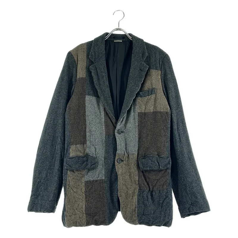 COMME des GARCONS HOMME DEUX / コムデギャルソンオムドゥ | 2015AW | ウール縮絨 パッチワーク テーラードジャケット | L | メンズ