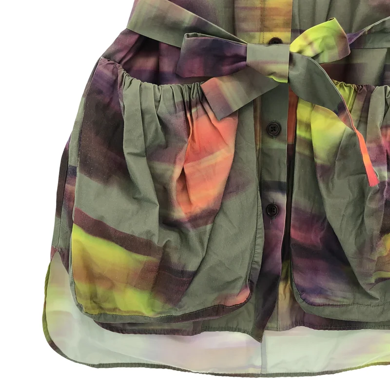 DRIES VAN NOTEN / ドリスヴァンノッテン | 2022SS | KHAKI VARON JACKET プリント ノースリーブ ジャケット |