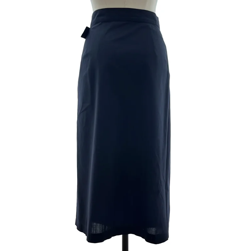 Yohji Yamamoto FEMME / ヨウジヤマモトファム | ドレープ アシンメトリー ロングスカート | 1 | レディース