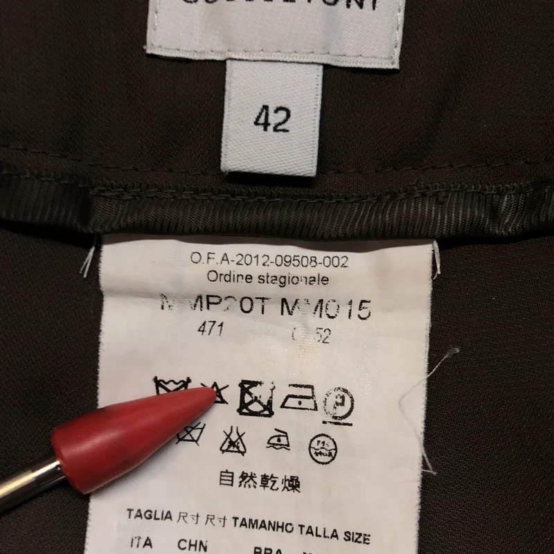 ARMANI COLLEZIONI / アルマーニコレツォーニ | サイドジップ ワイドパンツ | 42 | レディース
