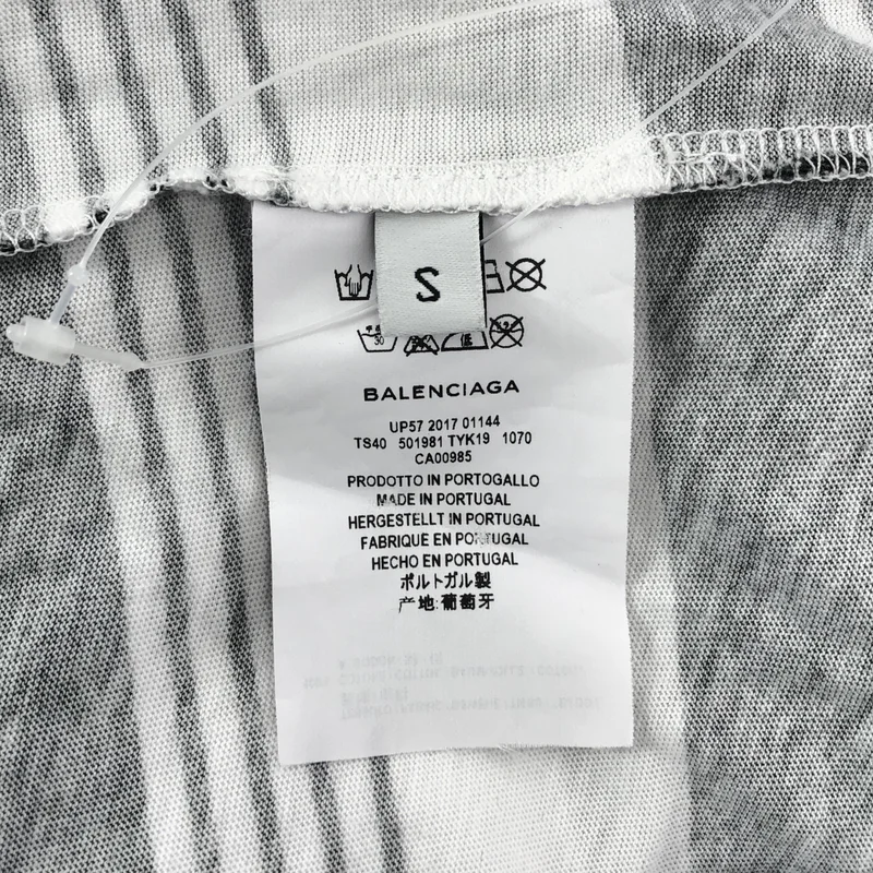 BALENCIAGA / バレンシアガ | ボーダー 変形 Tシャツ | S | レディース