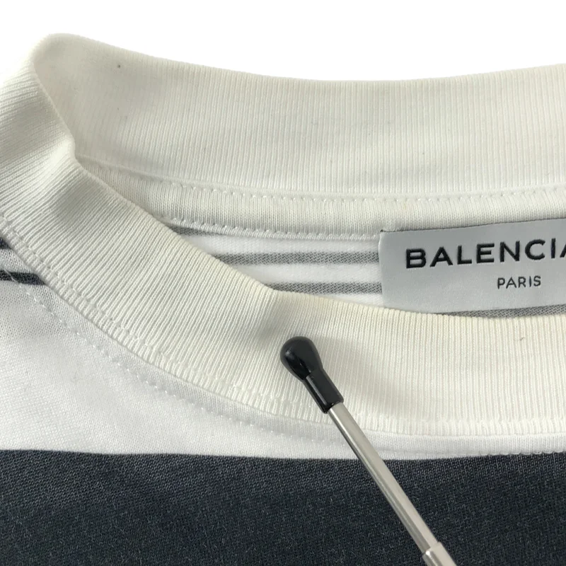 BALENCIAGA / バレンシアガ | ボーダー 変形 Tシャツ | S | レディース