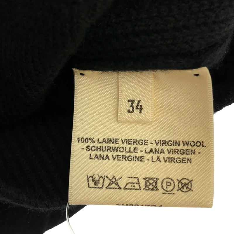 HERMES / エルメス | 2023AW | ウール Hパターン クルーネックニット | 34 | レディース