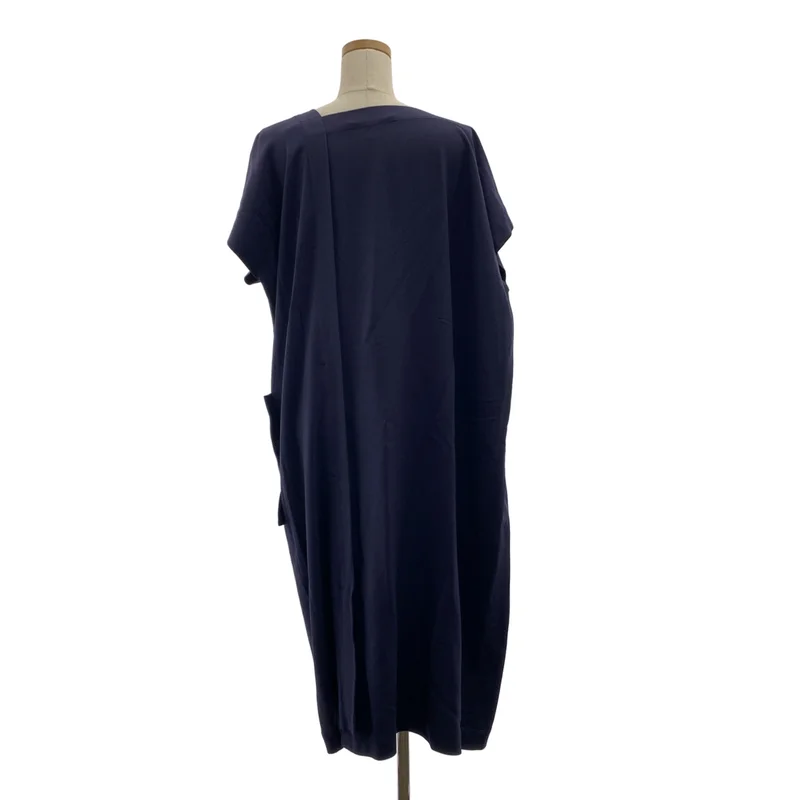 ISSEY MIYAKE / イッセイミヤケ | 変形 アシンメトリー オーバーシルエット スリット ドレス ワンピース | 3 | レディース