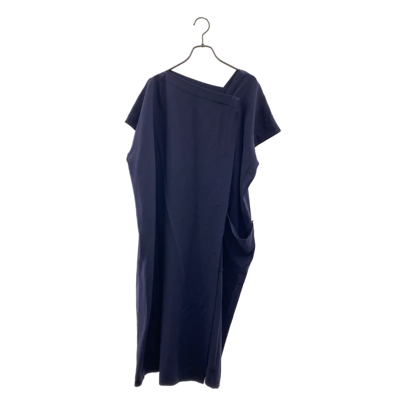 ISSEY MIYAKE / イッセイミヤケ | 変形 アシンメトリー オーバーシルエット スリット ドレス ワンピース | 3 | レディース