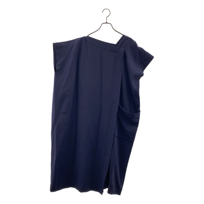 ISSEY MIYAKE / イッセイミヤケ | 変形 アシンメトリー オーバーシルエット スリット ドレス ワンピース | 3 | レディース