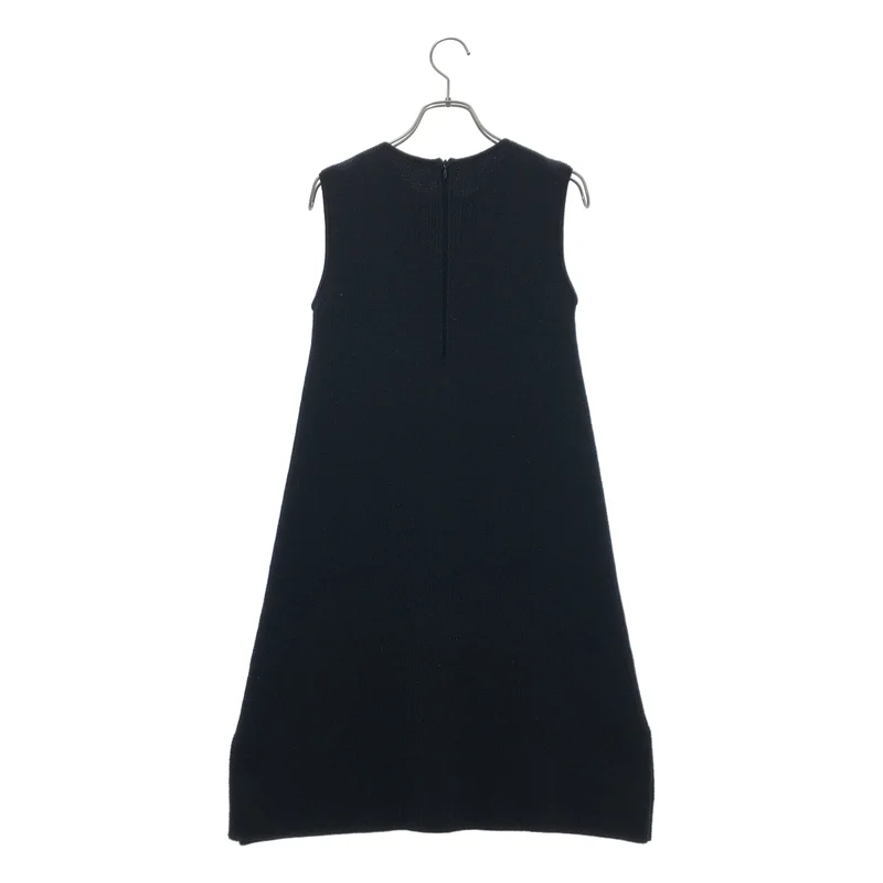 Chloe / クロエ | レザー切替 ニット ノースリーブワンピース | XS | レディース