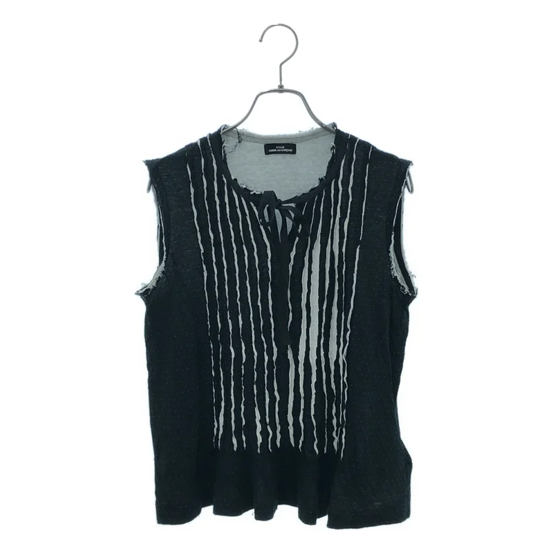 tricot COMME des GARCONS / トリココムデギャルソン | 2006SS | プリーツ カットアウト ノースリーブ カットソー |