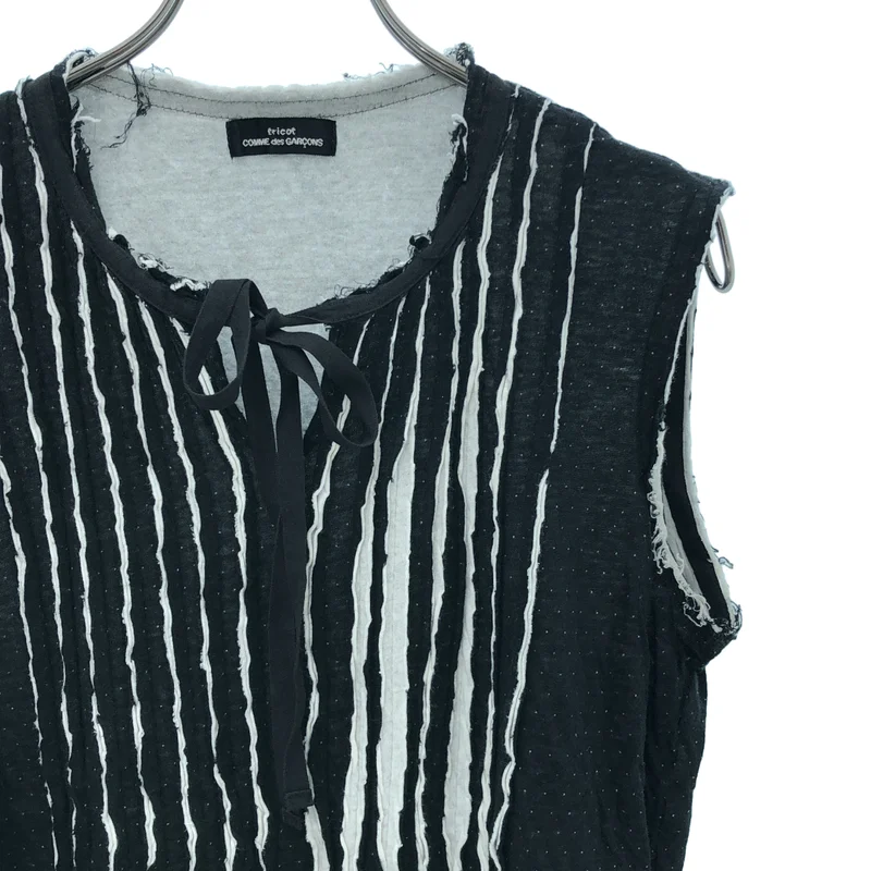 tricot COMME des GARCONS / トリココムデギャルソン | 2006SS | プリーツ カットアウト ノースリーブ カットソー |