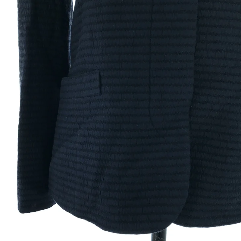 Christian Dior / クリスチャンディオール | シルク ウール ノーカラージャケット | 9 | レディース
