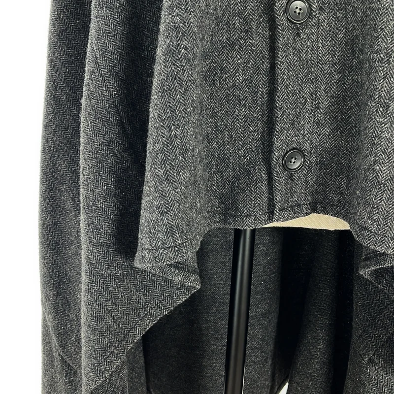 Engineered Garments / エンジニアドガーメンツ | ウール ヘリンボーン ポンチョコート |