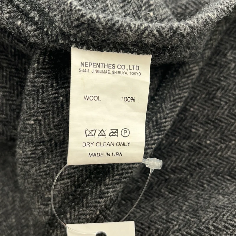 Engineered Garments / エンジニアドガーメンツ | ウール ヘリンボーン ポンチョコート |